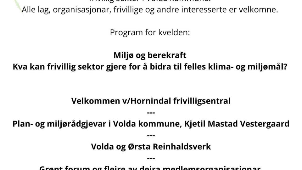 Lenkje til artikkel: Volda frivilligforum