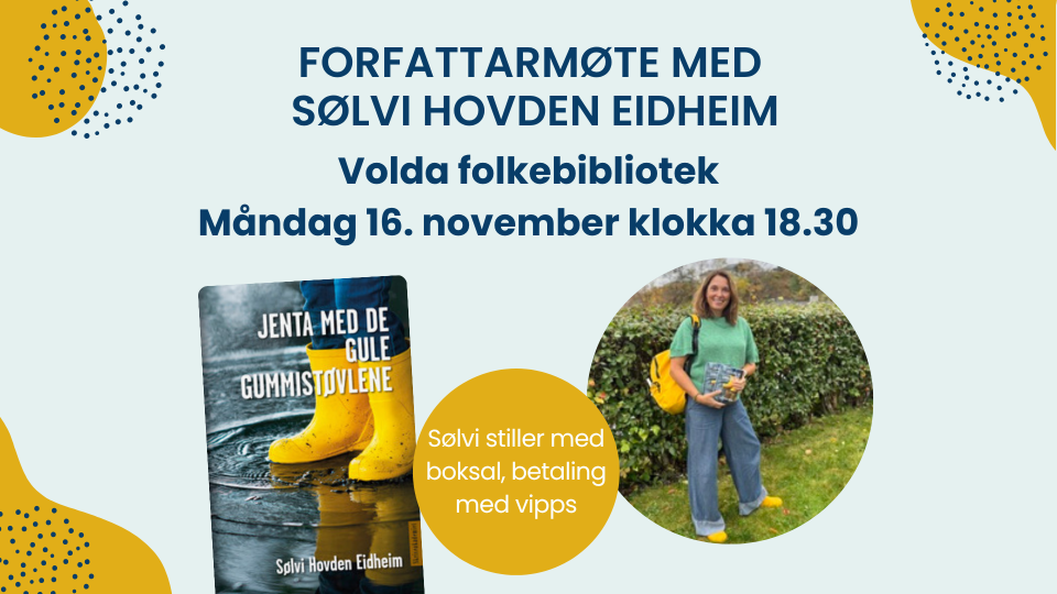 Lenkje til artikkel: 16.11.26: Forfattarmøte med Sølvi Hovden Eidheim