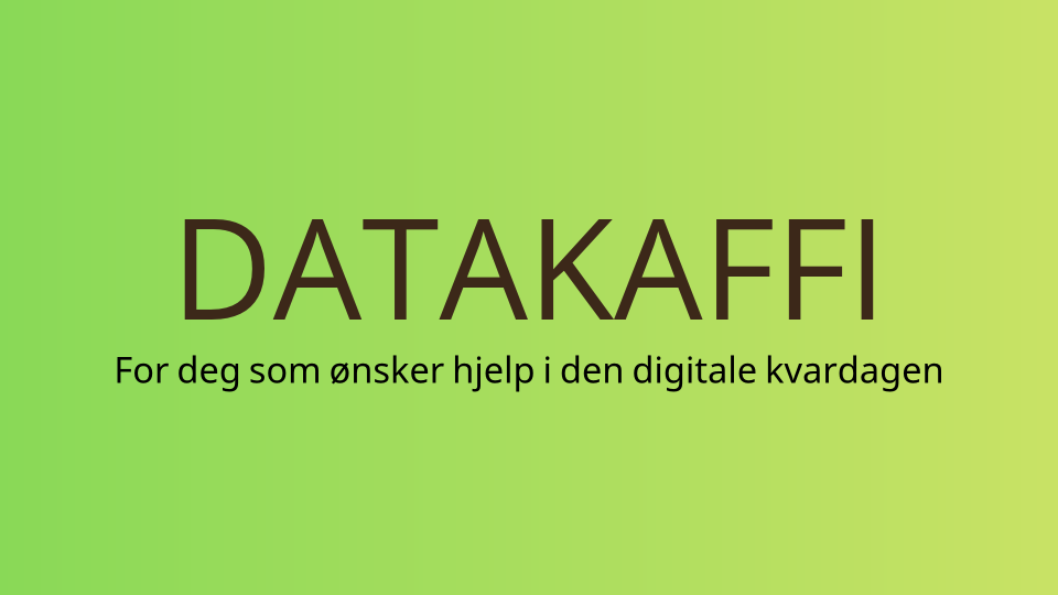 Lenkje til artikkel: Datakaffi