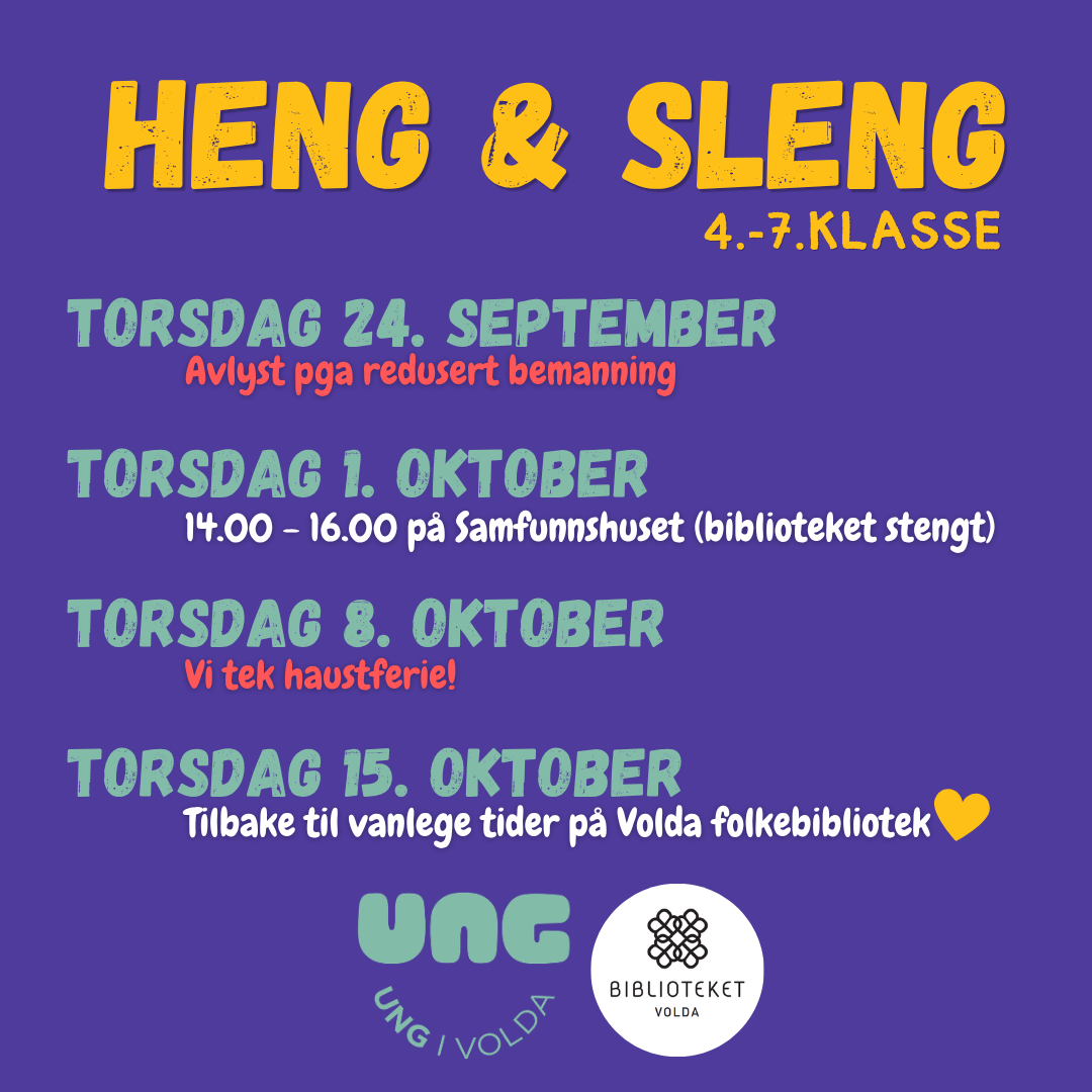 Lenkje til artikkel: Endringar knytt til Heng & Sleng