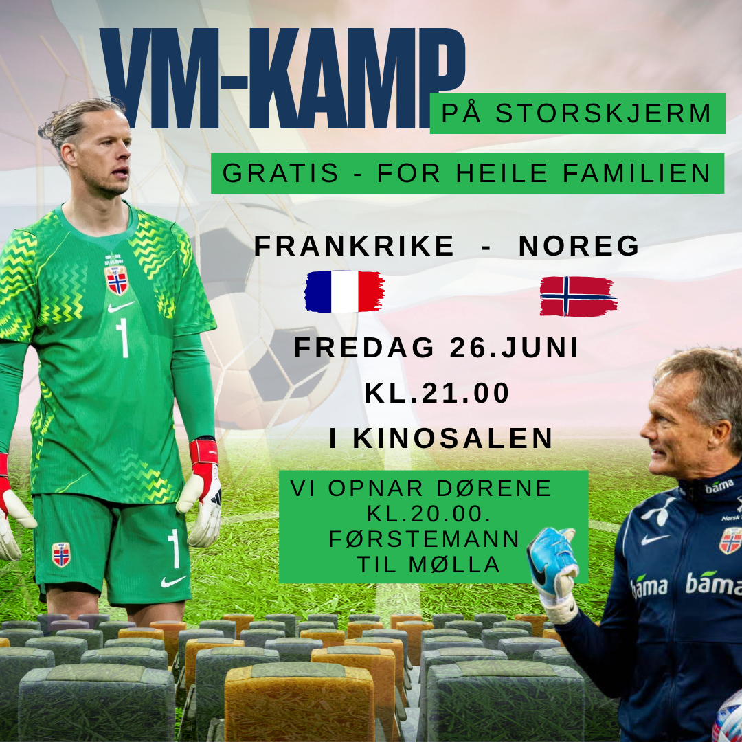 Plakat VM kamp Frankrike -Noreg - Klikk for stort bilete